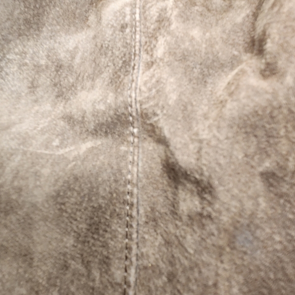 BROWN SUEDE FAUX SUEDE JACKET WOMENS SIZE SMALL - Picture 5 of 16